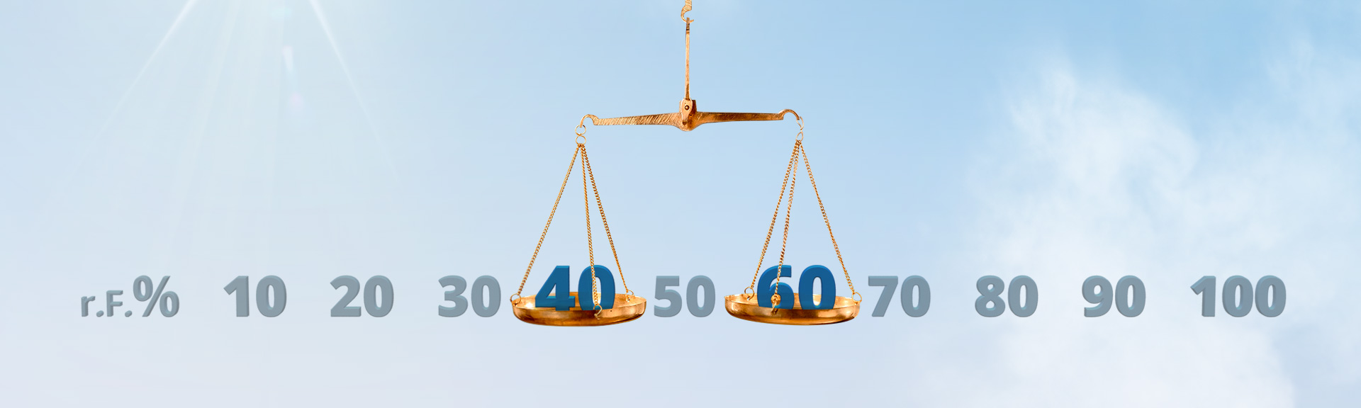 Golden mean of humidity