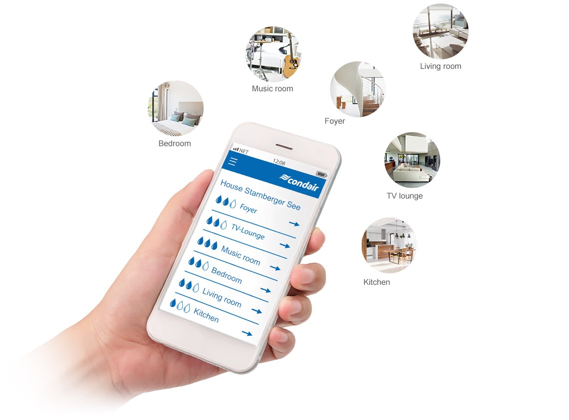 Smart control via smartphone